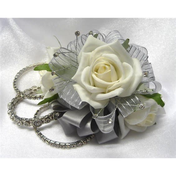 Silver Keepsake Corsage