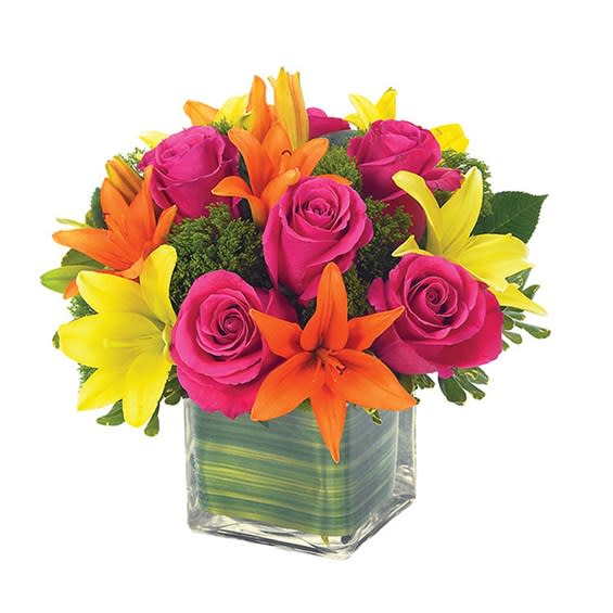 Lovely Lily & Rose Celebration Bouquet