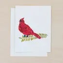 Cardinal Floral Card