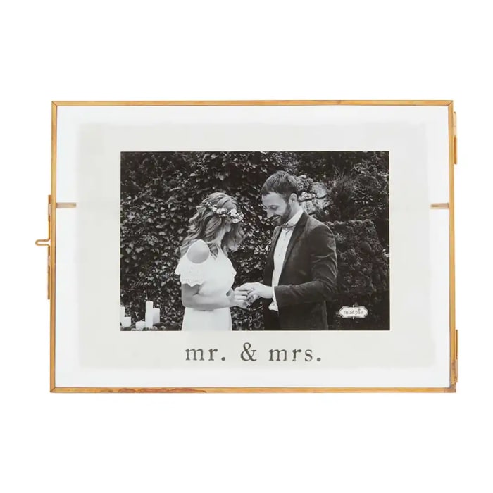 4x6 Wedding Glass Frame