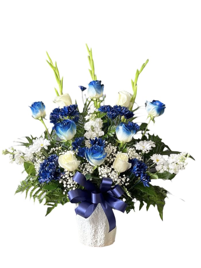 Blue and White Basket