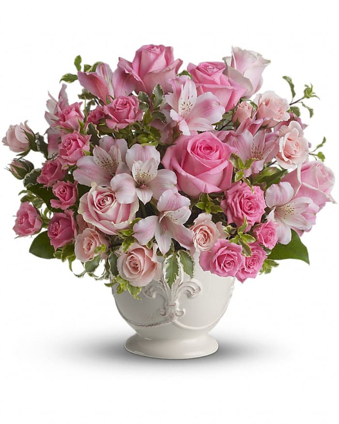 Teleflora's Pink Potpourri Bouquet with Roses