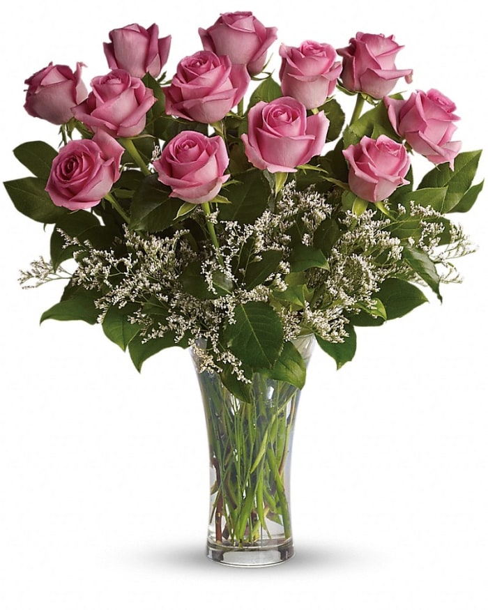 Make Me Blush - Long Stemmed Pink Roses