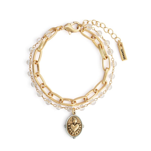 Gold Sacred Heart Bracelet