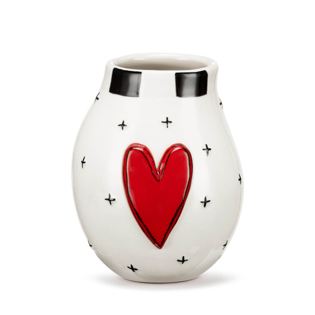 Red Heart Mini Vase
