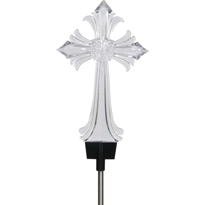 Solar Powered LED Cross Stake