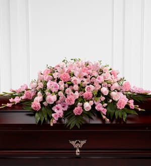 Rosy Remembrance Casket Spray