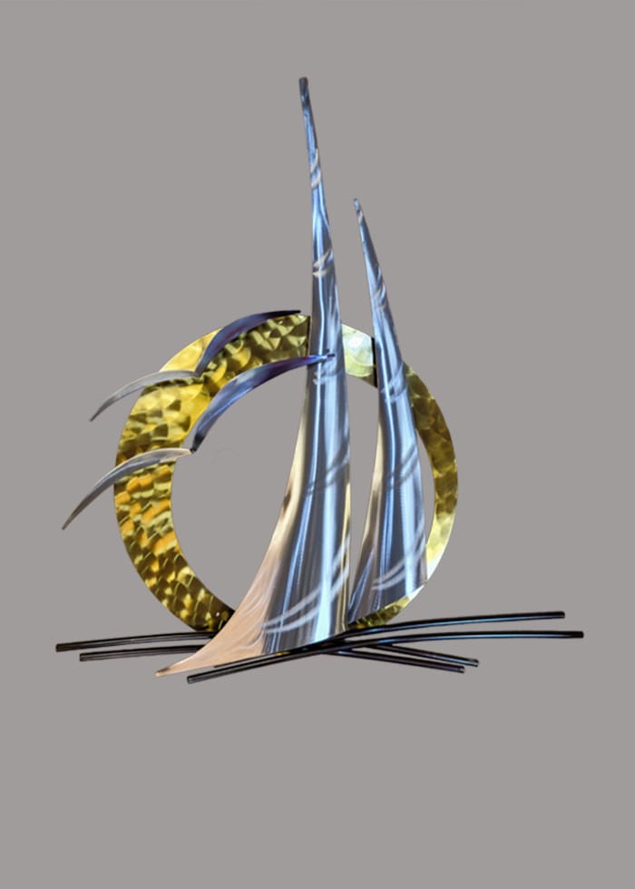 MM114 - Sail'n metal wall sculpture