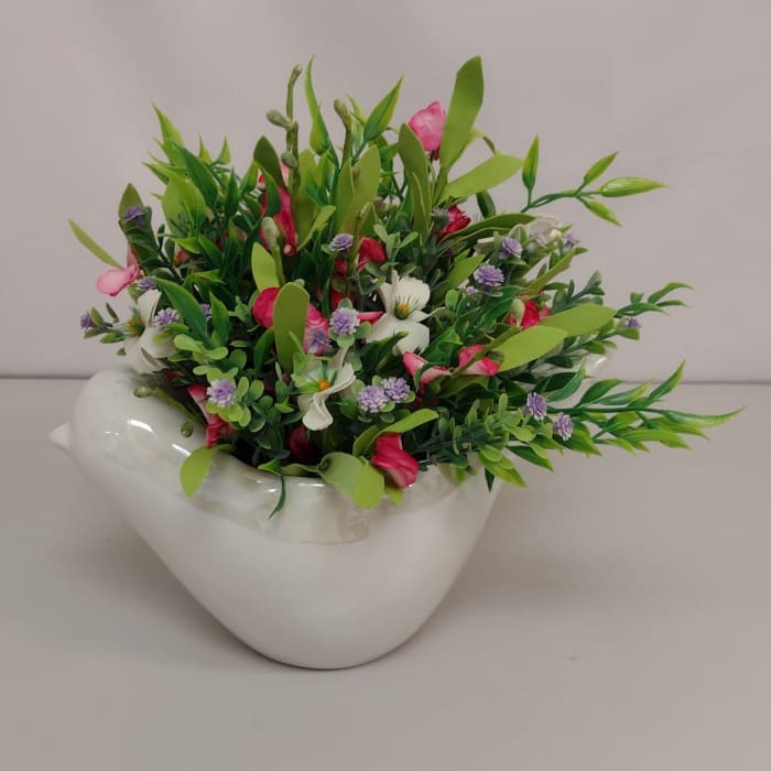 Silk Dove Arrangement