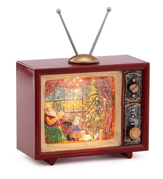 LED Santa Scene TV Globe