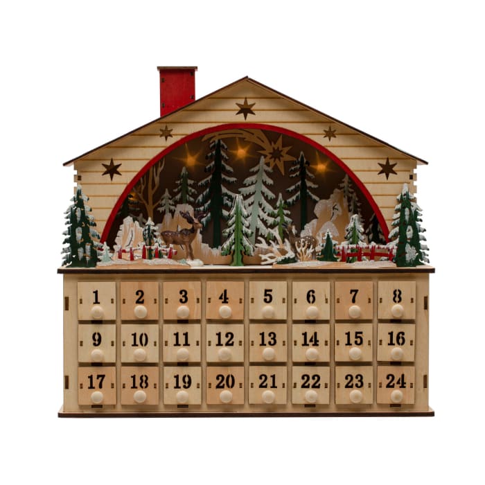 House Winter Scene Advent Calendar