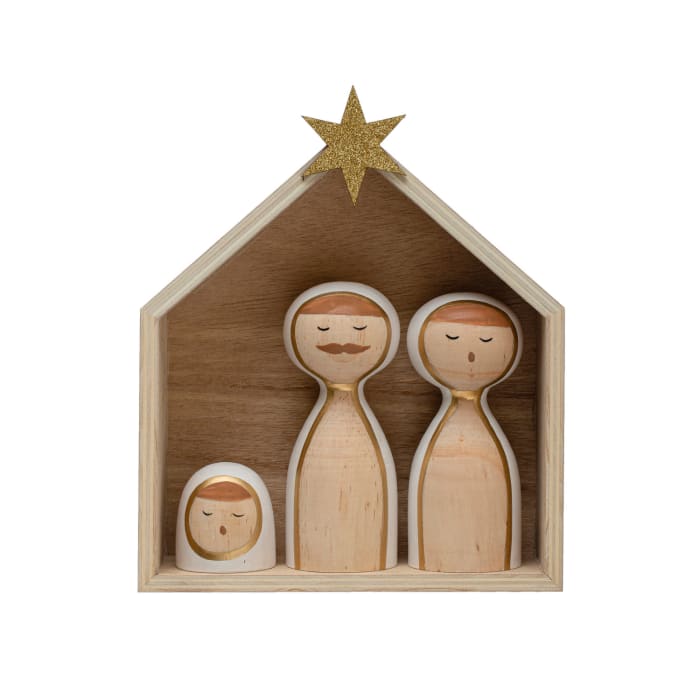 Pine Wood Nativity