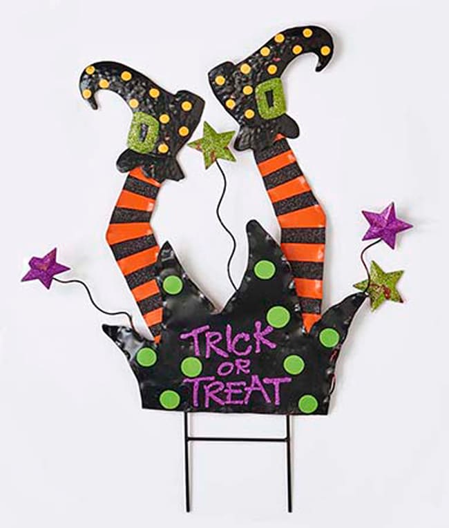 Crashing Witch Yard Stake