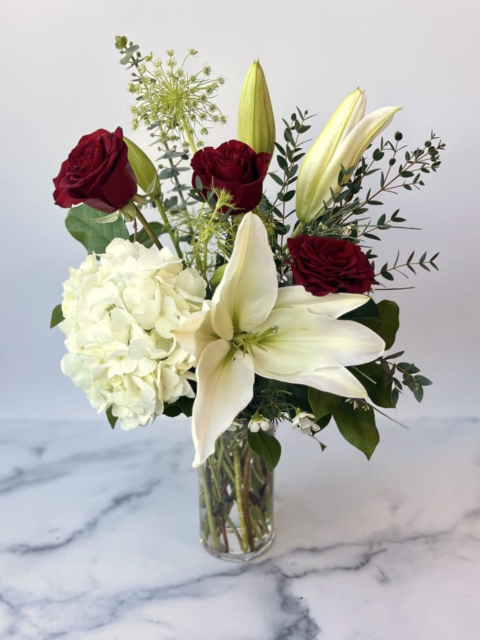 Lily & Rose Vase Arrangement