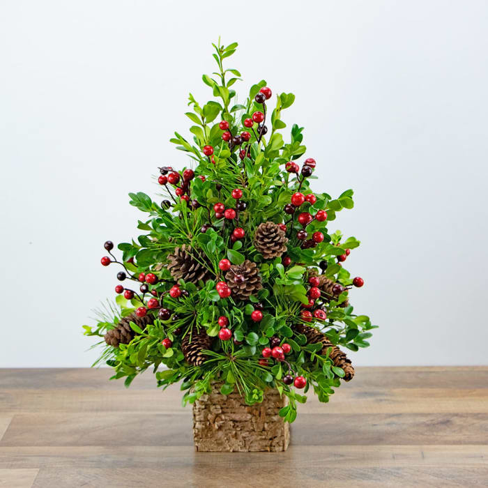 Adorned Boxwood Tree