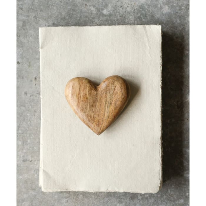 Hand Carved Wooden Heart