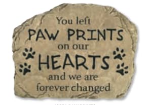 PAW PRINT GARDEN STONE