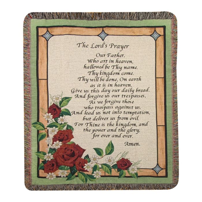 The Lord's Prayer Sympathy Blanket