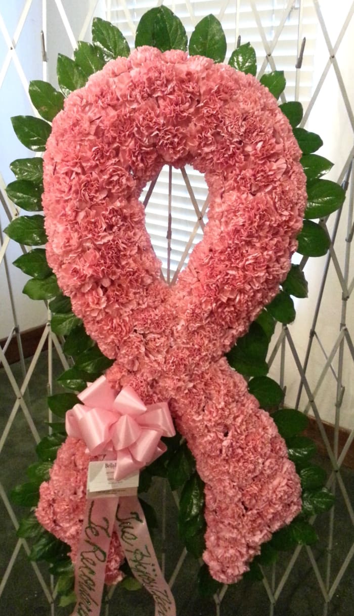 F-57 Lazo del cancer en claveles