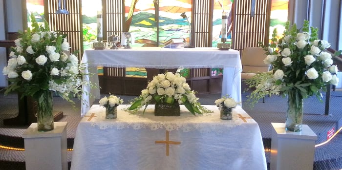 C-37 Set para urna de rosas y orquídeas