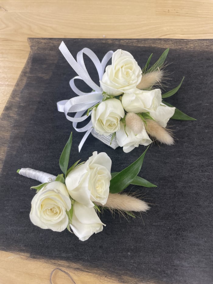 Corsage and boutonniere