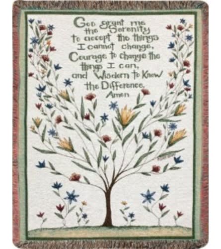 Serenity Prayer Sympathy Blanket