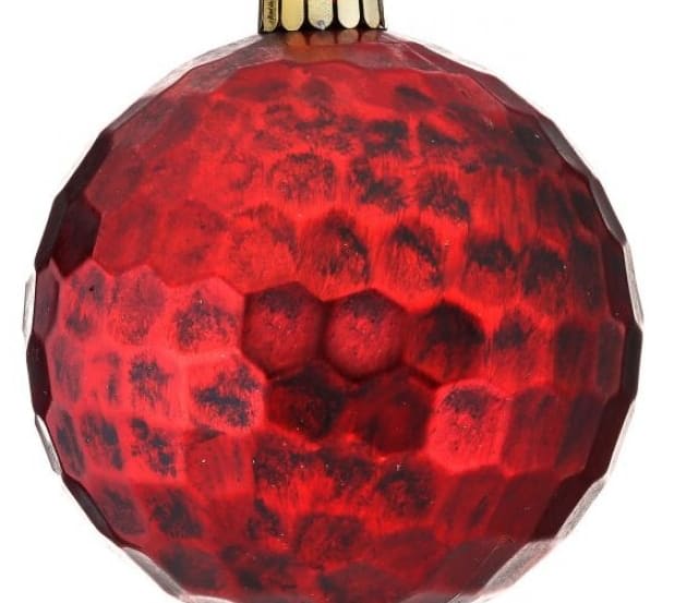 120mm Hammered VP Antique Ball Ornament