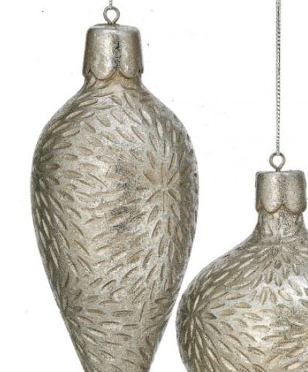 7-8" Resin Sleek Finial Ornament Assorted