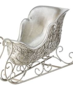 15" Resin Royal Gilded Sleigh