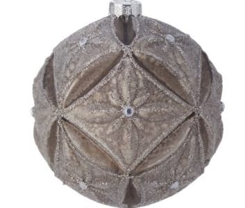 4" Glass Mercury Jewel Petal Ball