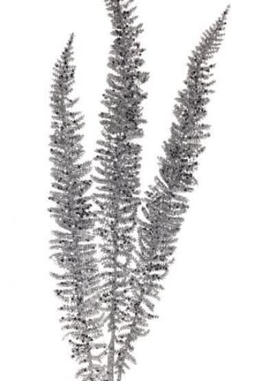 35" Glitter Fern Spray
