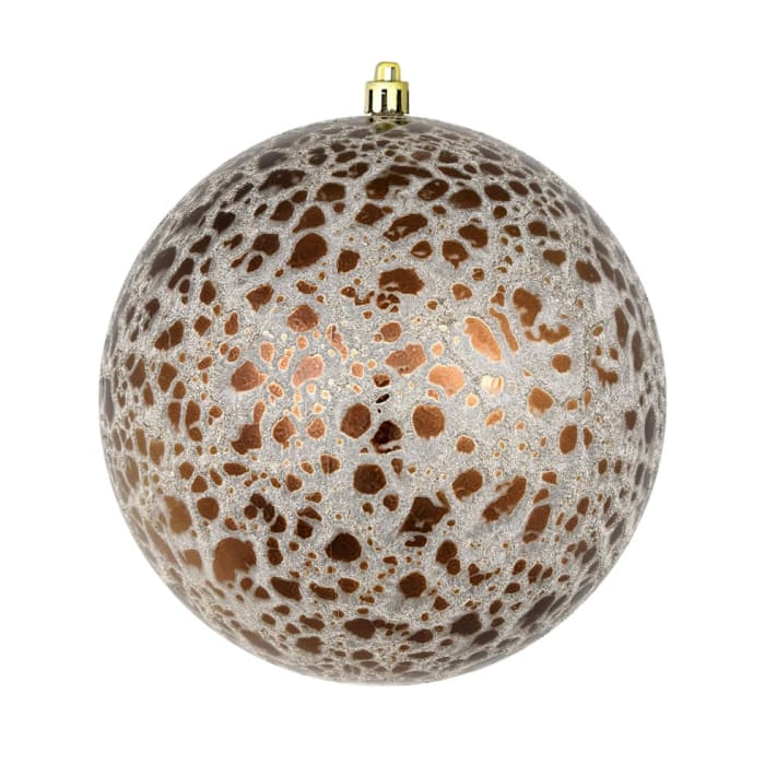 6" Mocha Crackle Ornament