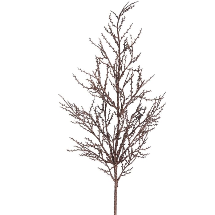 28" Pewter Glitter Huck Spray bag of 6