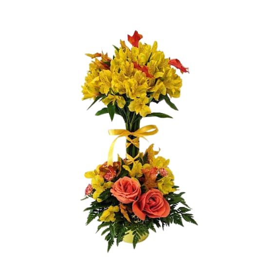 Autumn Leaves Topiary IF-5017