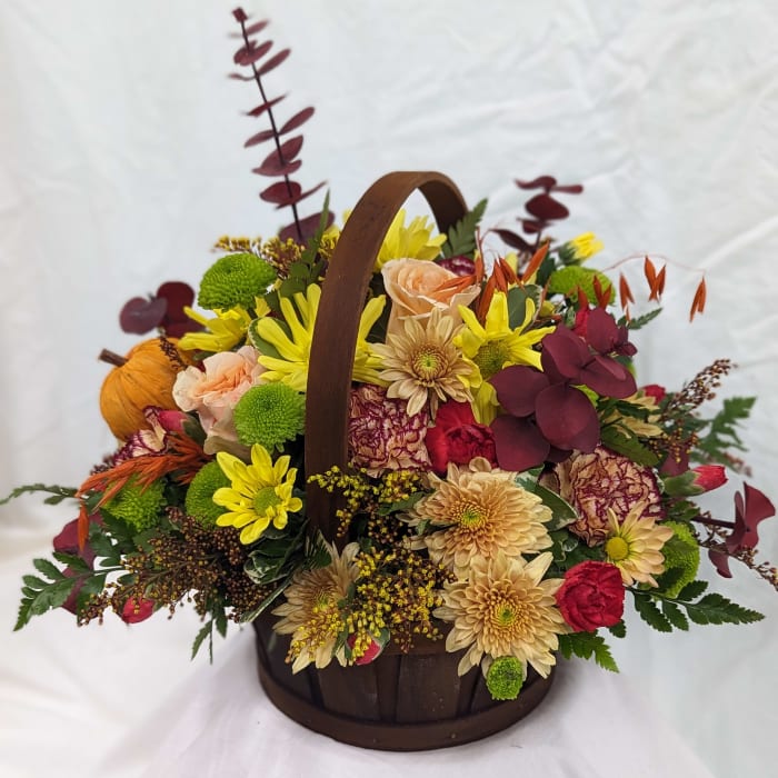 Talisman's Basket of Fall Blooms