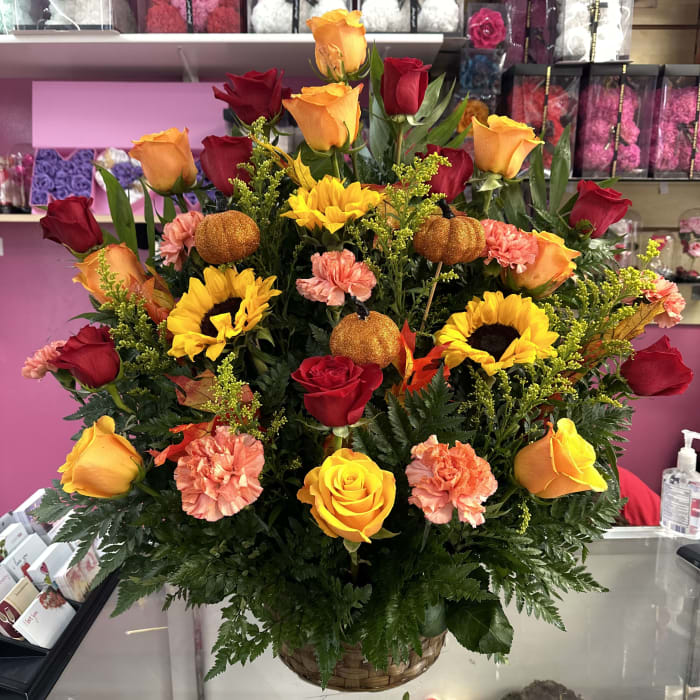 Pumpkin Fall Arrangement