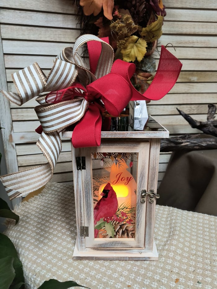 Joy of Cardinals Lantern