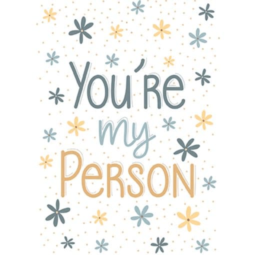 You're My Person Trendy Greeting Card