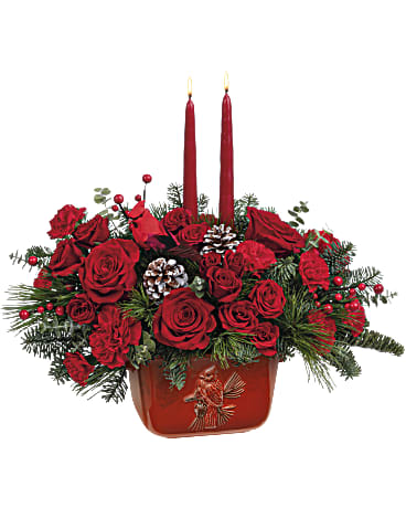 Teleflora's Winter's Flight Centerpiece