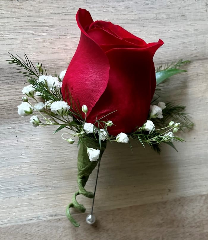 1 Rose Boutonniere