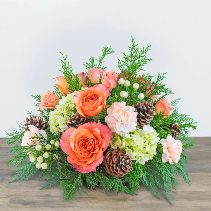 Frosted Peach Centerpiece