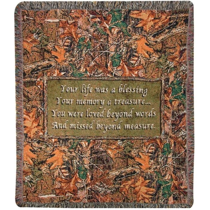 Nature Blessings Tapestry Sympathy Blanket