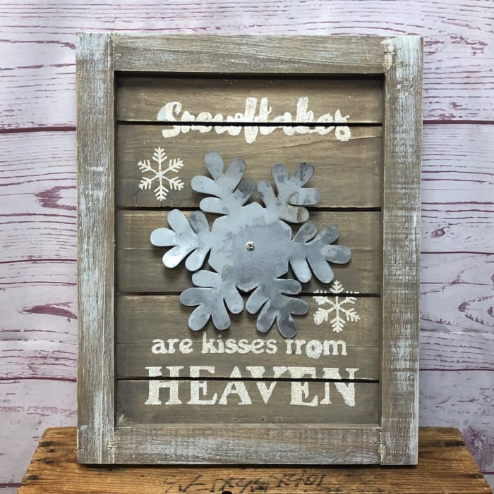 Snowflake Kisses Sign