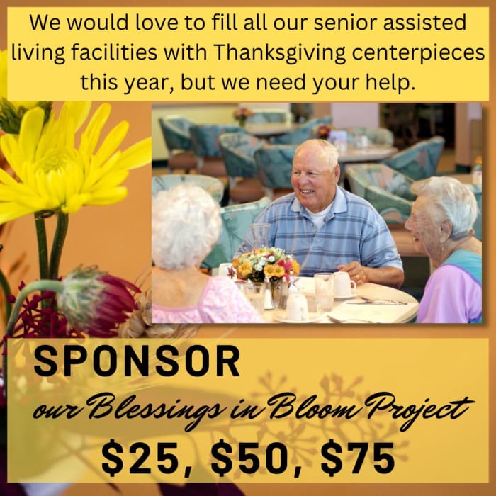 Blooming Blessing - Please choose PICK UP for your donation