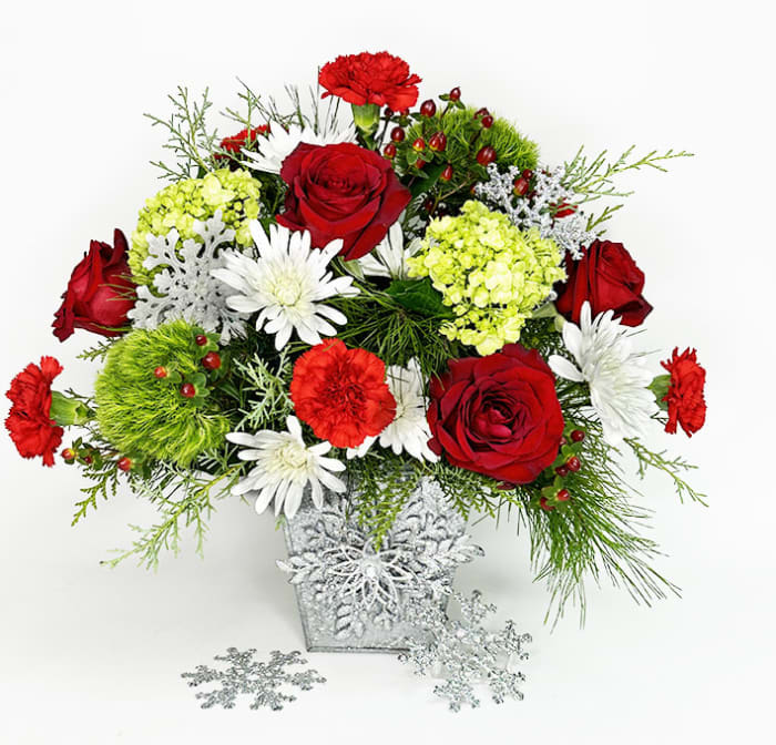 holiday shimmer centerpiece