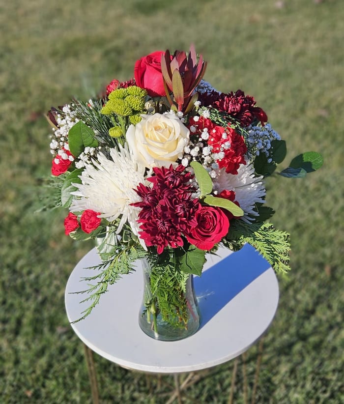 Christmas Florist's Choice Tall Vase