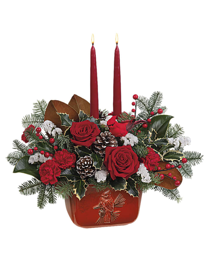 Teleflora's Christmas Classic Centerpiece