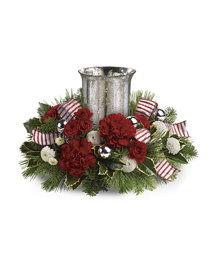 Teleflora's Holly Jolly Centerpiece