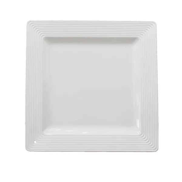 Square platter, pinstripes