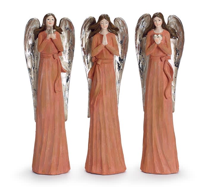 Terracotta Tone Resin Angel